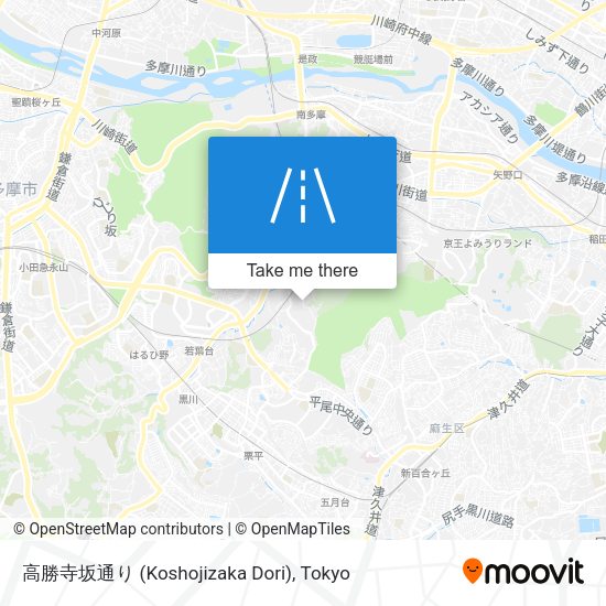 高勝寺坂通り (Koshojizaka Dori) map