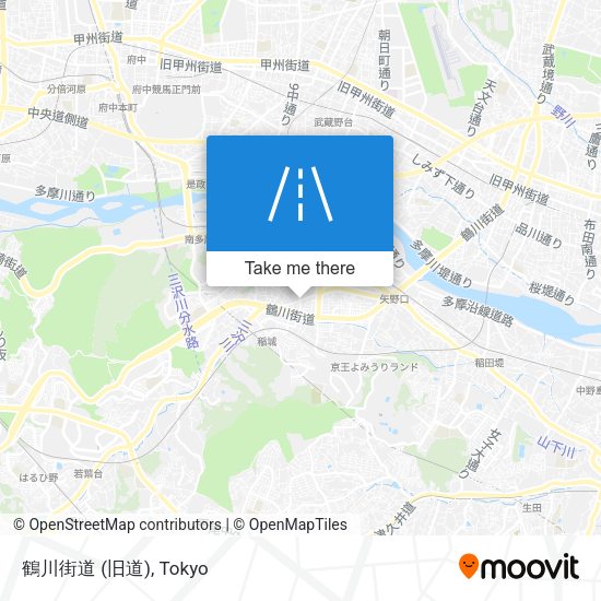 鶴川街道 (旧道) map