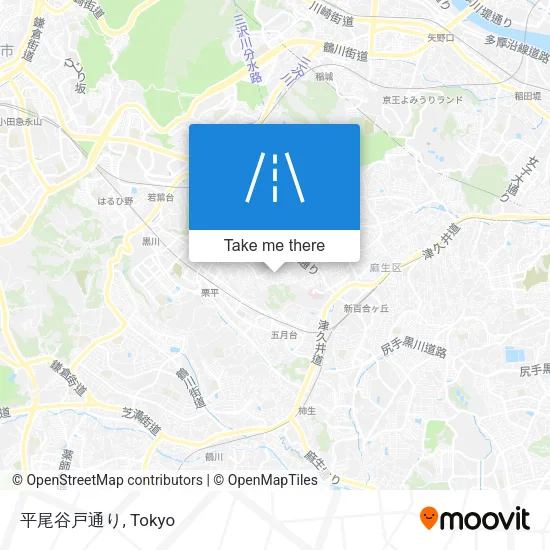 平尾谷戸通り map