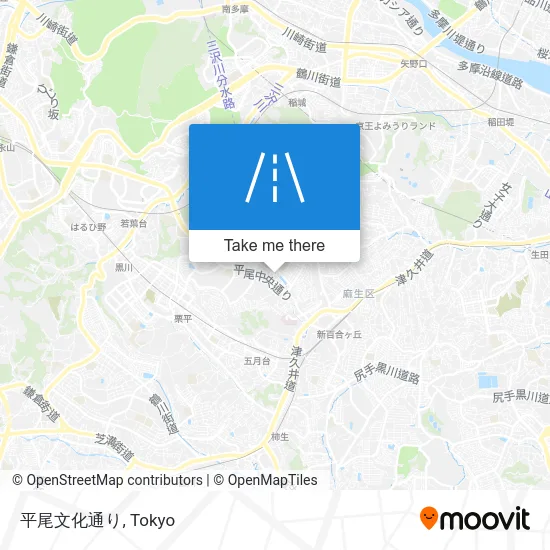 平尾文化通り map