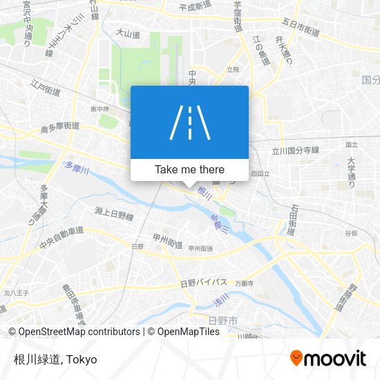 根川緑道 map