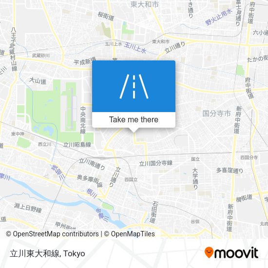 立川東大和線 map