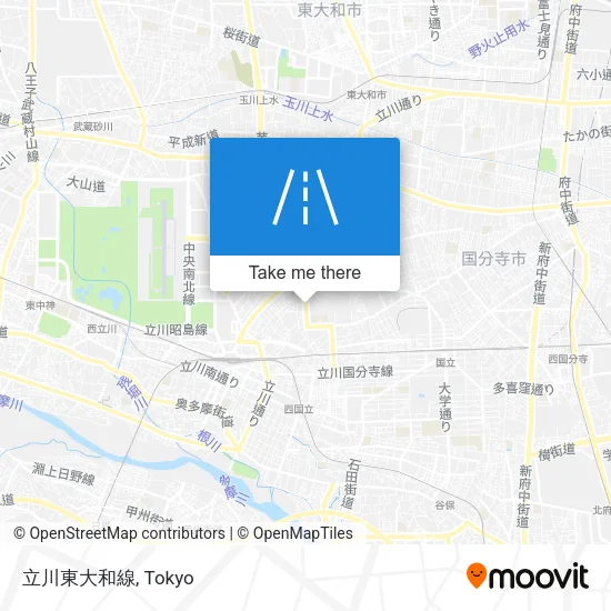 立川東大和線 map