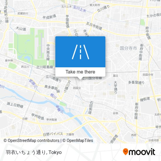 羽衣いちょう通り map