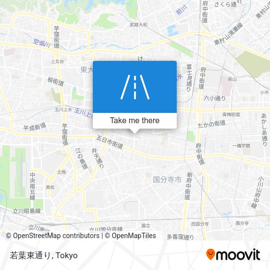 若葉東通り map