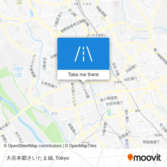 大谷本郷さいたま線 map