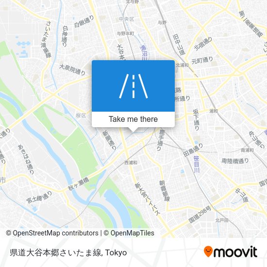 県道大谷本郷さいたま線 map