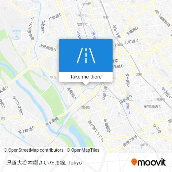 県道大谷本郷さいたま線 map