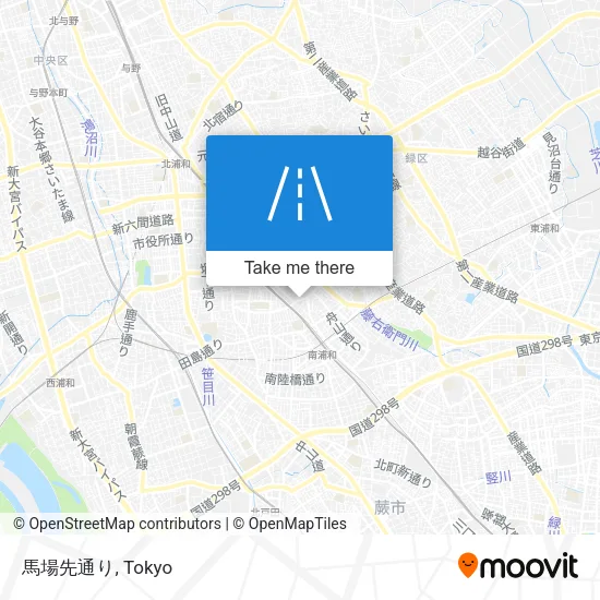 馬場先通り map