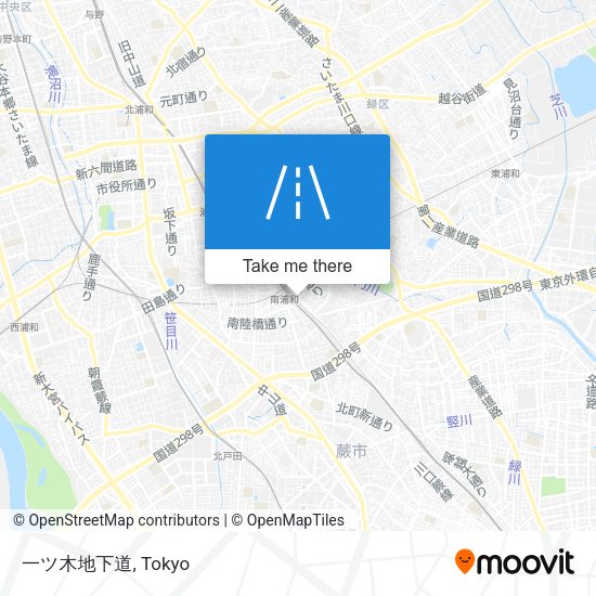 一ツ木地下道 map