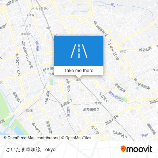 さいたま草加線 map