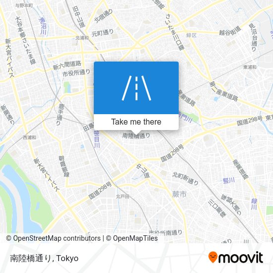 南陸橋通り map