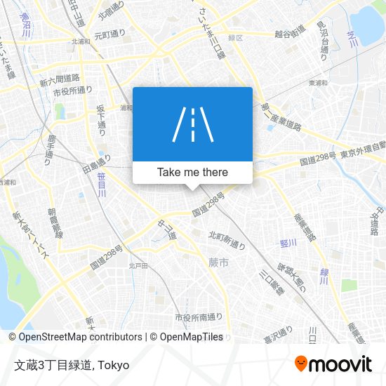 文蔵3丁目緑道 map