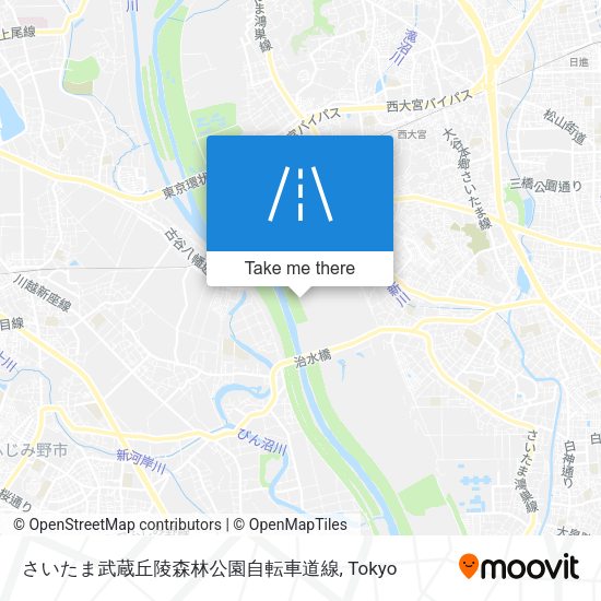 さいたま武蔵丘陵森林公園自転車道線 map