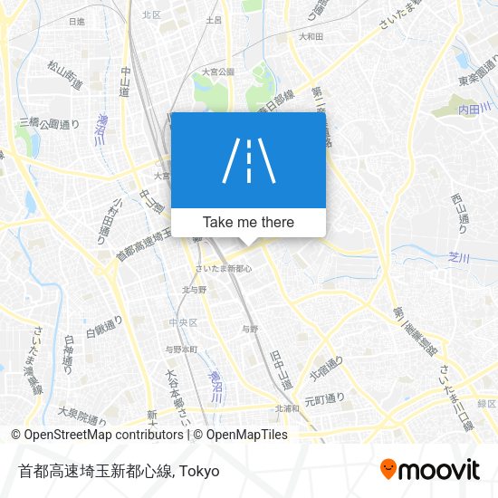 首都高速埼玉新都心線 map
