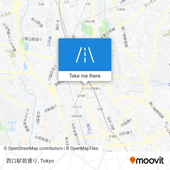 西口駅前通り map