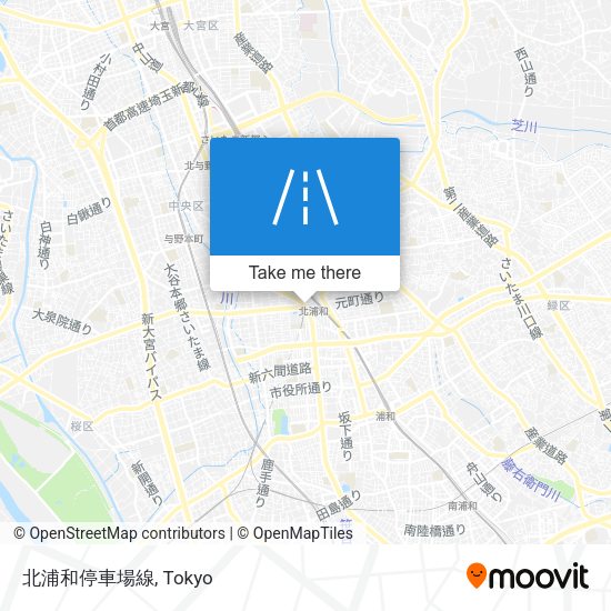北浦和停車場線 map