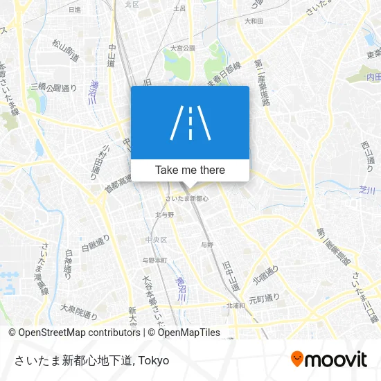 さいたま新都心地下道 map