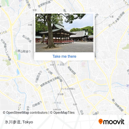 氷川参道 map