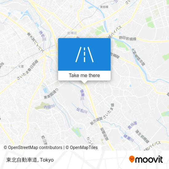 東北自動車道 map