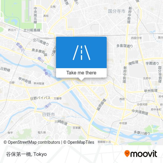 谷保第一橋 map