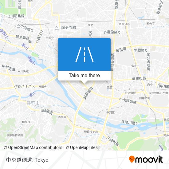 中央道側道 map