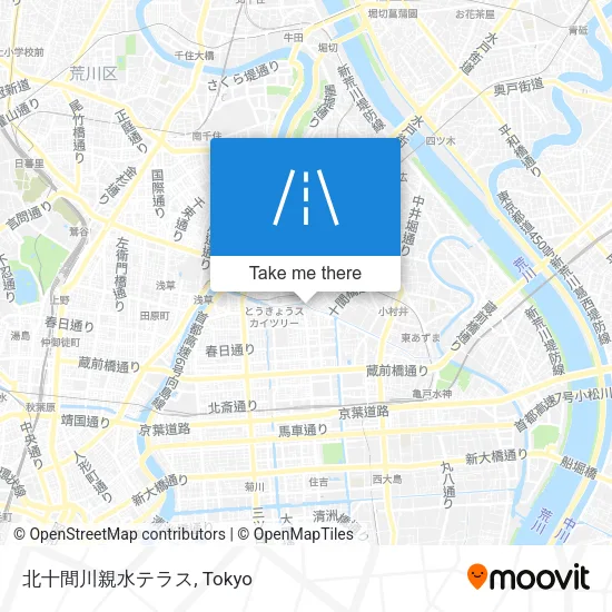北十間川親水テラス map