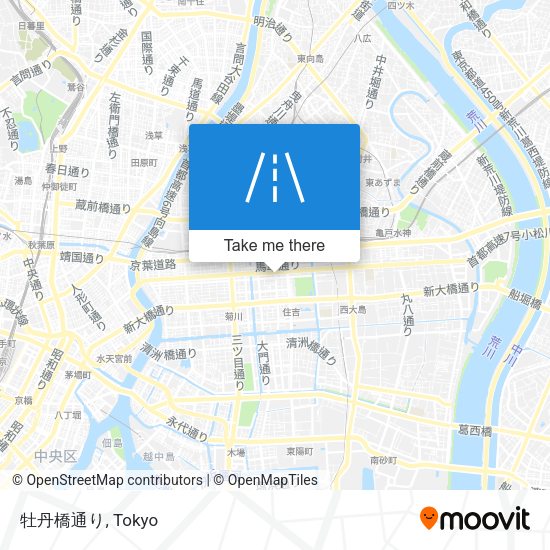 牡丹橋通り map