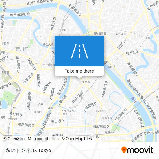 萩のトンネル map