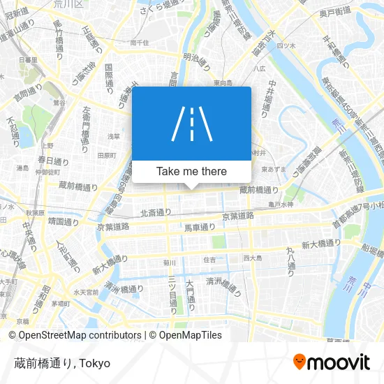 蔵前橋通り map