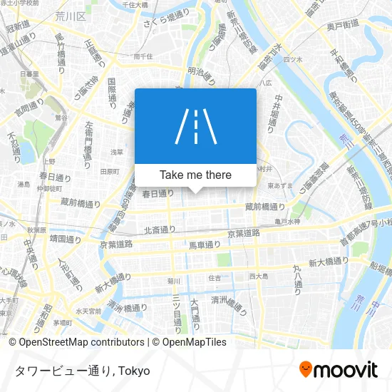 タワービュー通り map