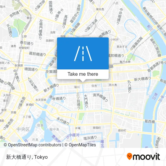 新大橋通り map