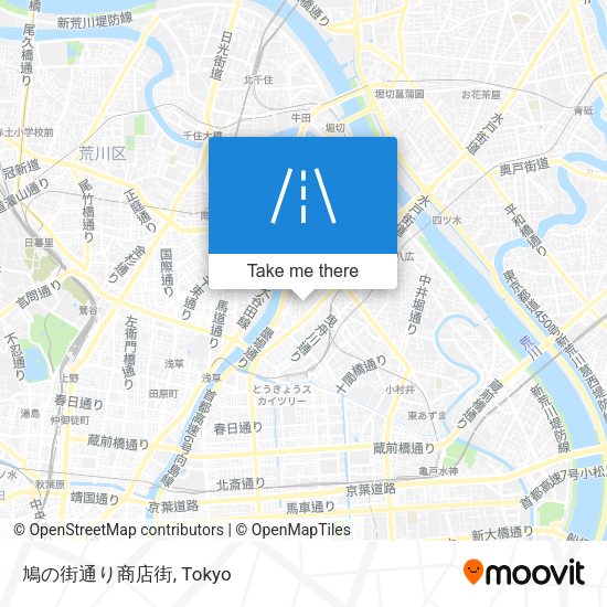 鳩の街通り商店街 map