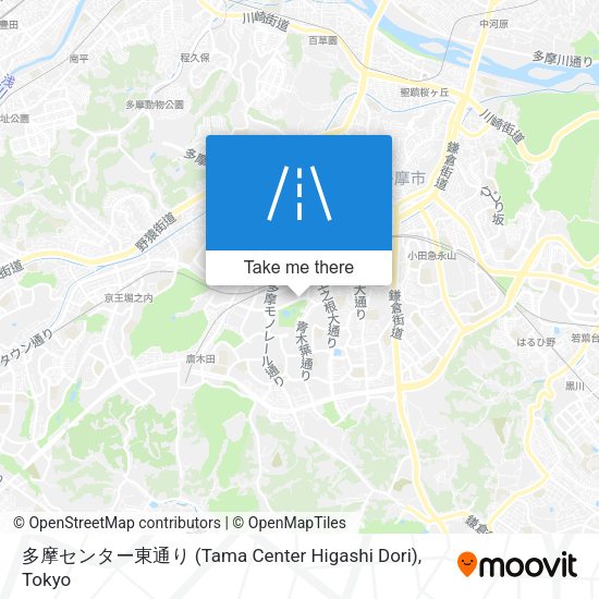 多摩センター東通り (Tama Center Higashi Dori) map