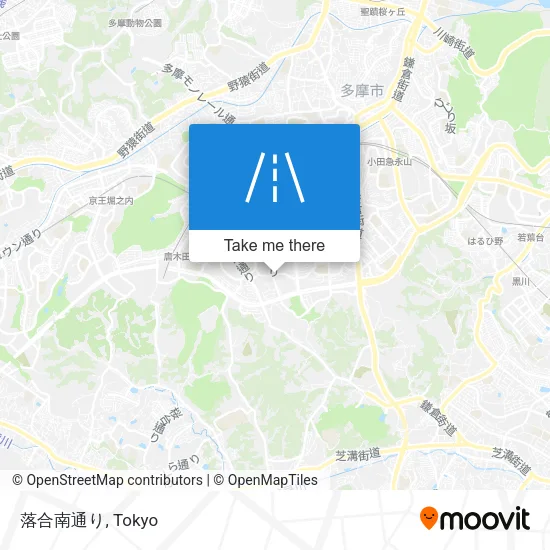落合南通り map