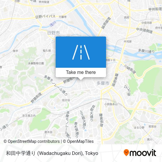 和田中学通り (Wadachugaku Dori) map