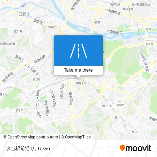 永山駅前通り map