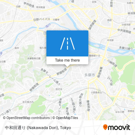 中和田通り (Nakawada Dori) map