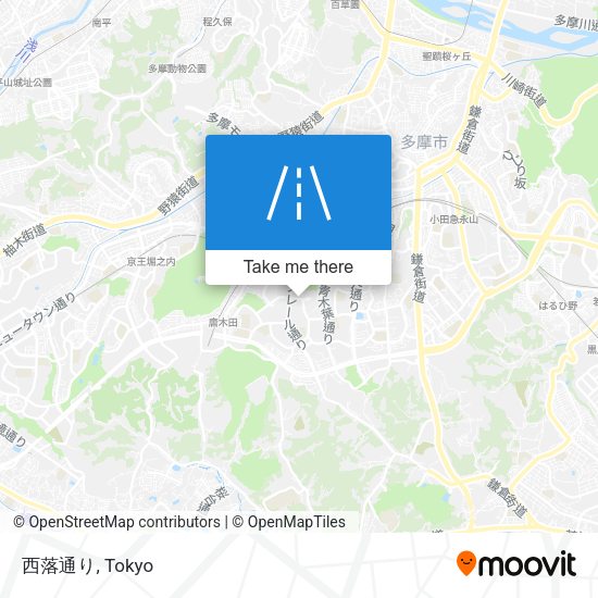 西落通り map