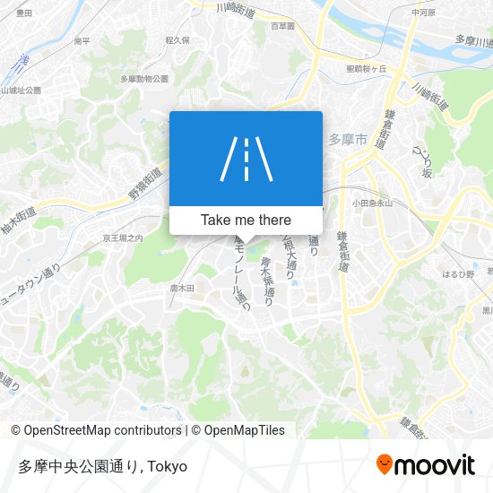 多摩中央公園通り map