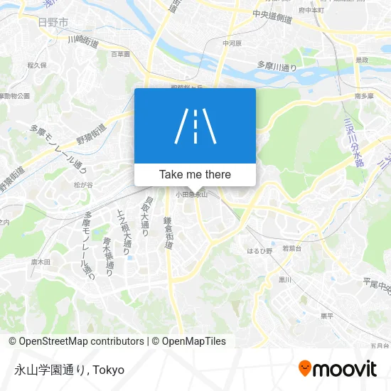永山学園通り map