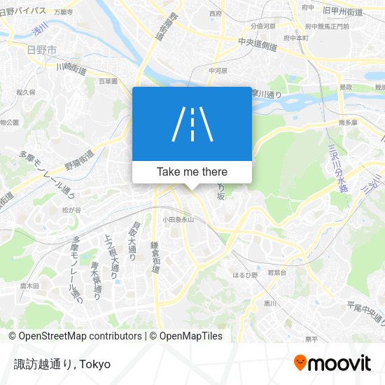 諏訪越通り map