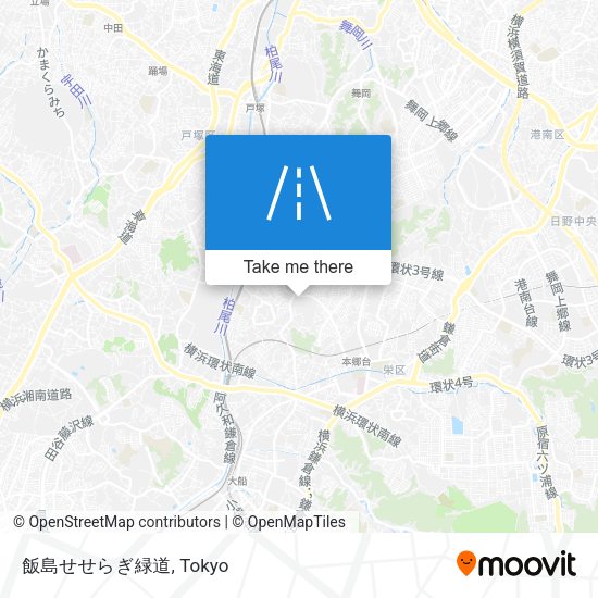 飯島せせらぎ緑道 map
