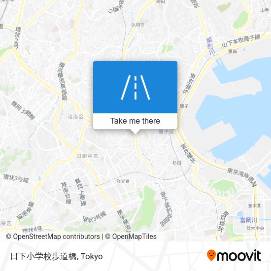 日下小学校歩道橋 map