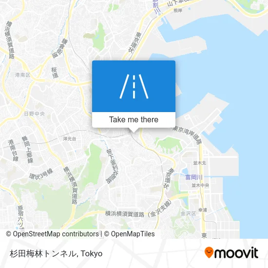 杉田梅林トンネル map