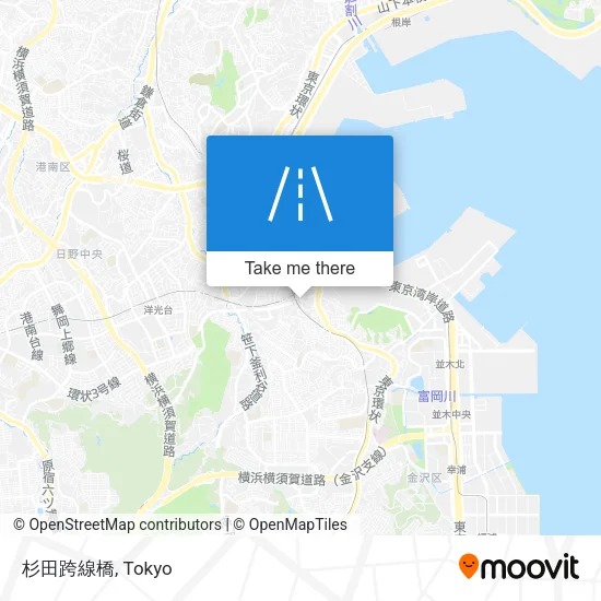 杉田跨線橋 map