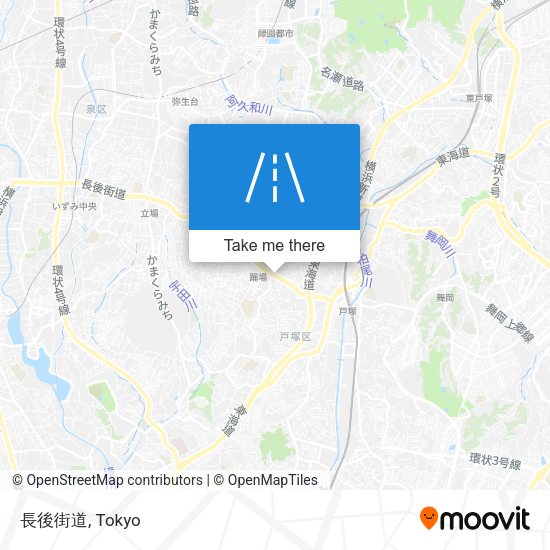 長後街道 map