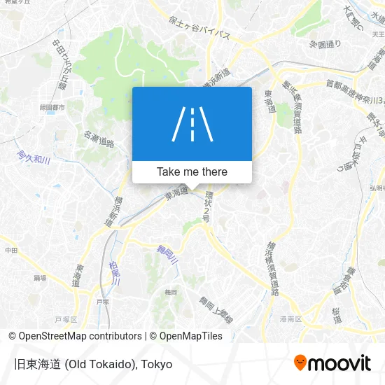 旧東海道 (Old Tokaido) map