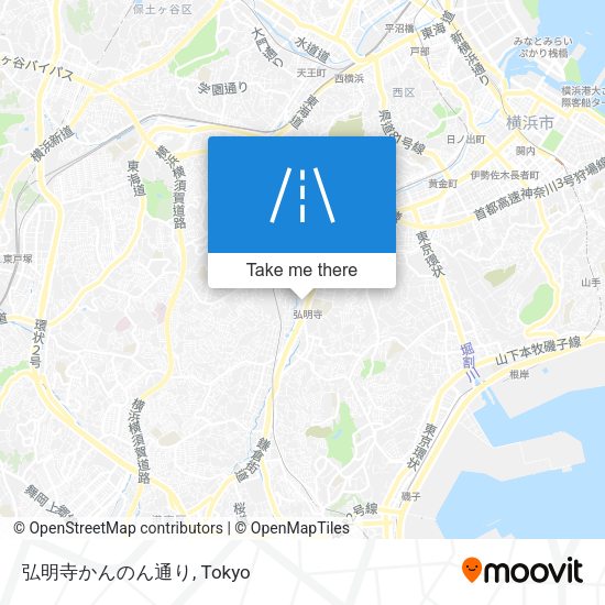 弘明寺かんのん通り map