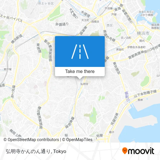 弘明寺かんのん通り map